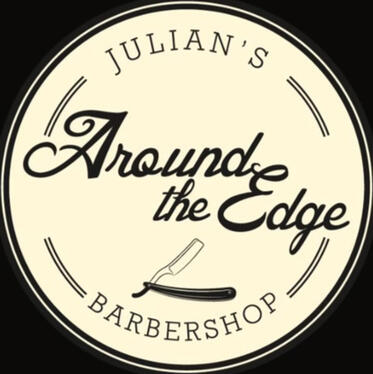 Around the edge barbershop logo